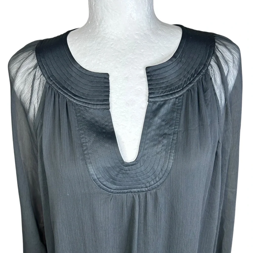 Soft Surroundings Olga Tiered Maxi Dress XL Whimisgoth Dark Romantic Boho - Picture 8 of 14